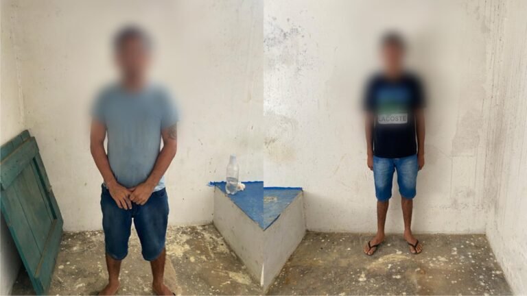 Dois homens foram presos suspeito de tráfico de drogas na comunidade de São José, no município de Jacareacanga