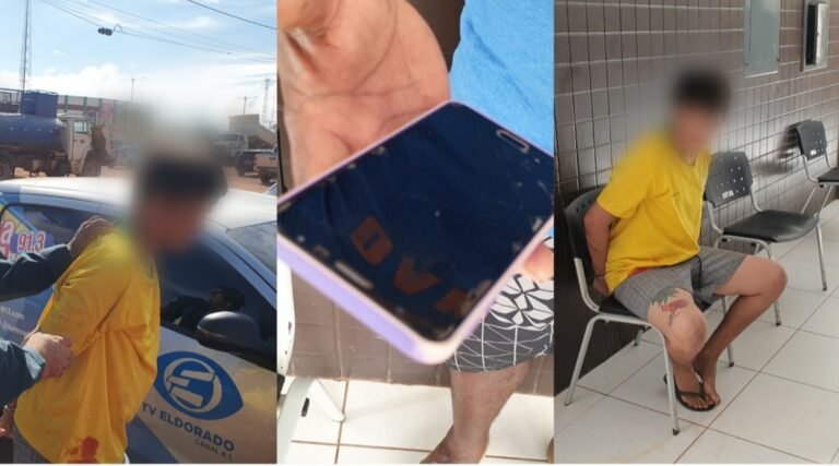 Jovem é preso após furtar celular de dentro de residência, em Itaituba