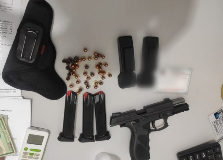 Suspeito é preso com arma e munições após ameaças no Parque de Exposições Hélio da Mota Gueiros