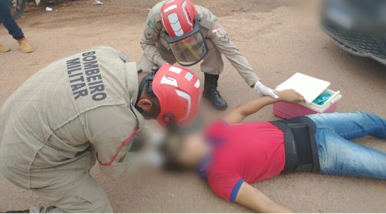 Acidente entre carro e moto deixa uma pessoa com suspeita de fratura em Itaituba, no PA