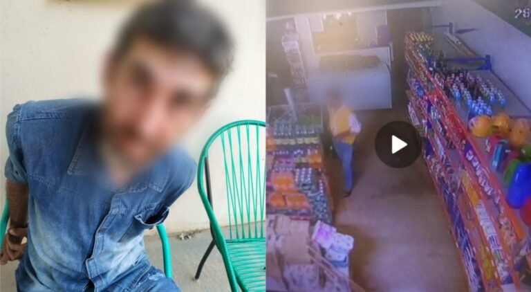 Homem é preso pela PM acusado de vários furtos no centro comercial de Castelo de Sonhos