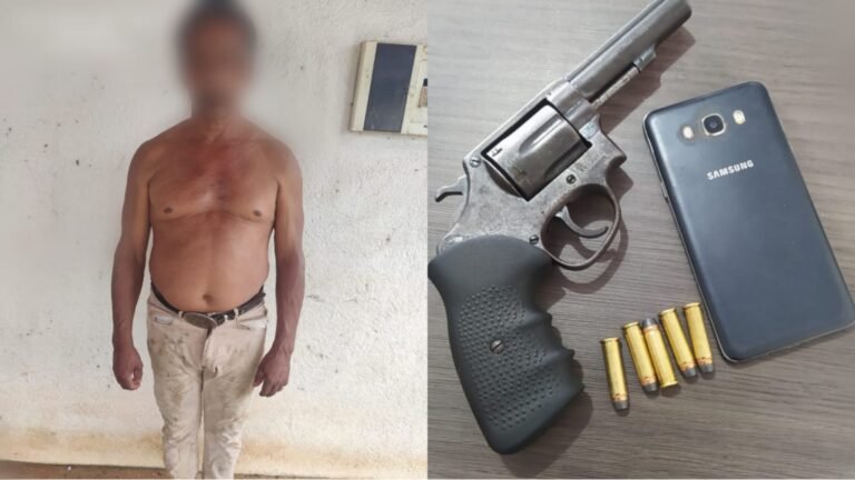Homem é preso por porte ilegal de arma de fogo no distrito de Moraes Almeida