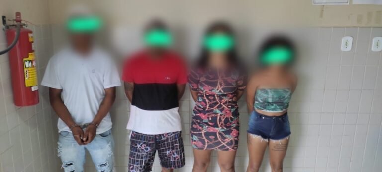 Quarteto é detido suspeito de envolvimento com tráfico de drogas em Novo Progresso, no PA