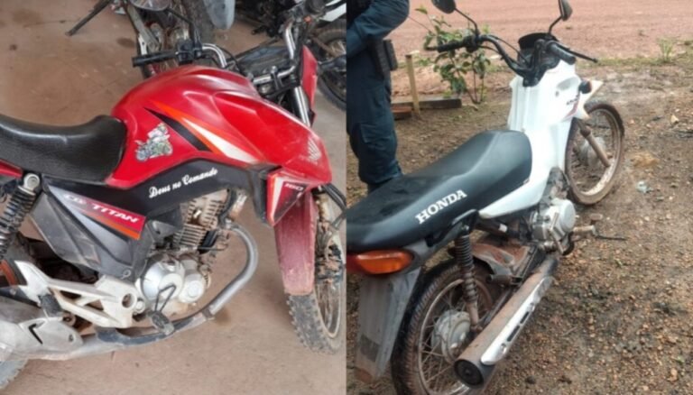 PM recupera duas motocicletas roubadas na região do Tapajós