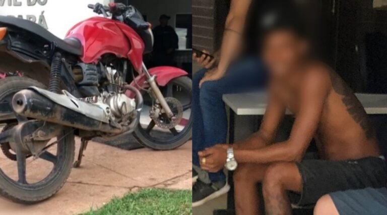 Homem é preso com motocicleta roubada no bairro São José em Itaituba, no PA