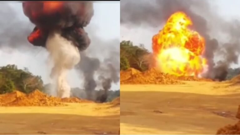 Vídeo: Maquinários são destruídos durante operação policial próximo ao garimpo Mamãe Anã em Jacareacanga, PA