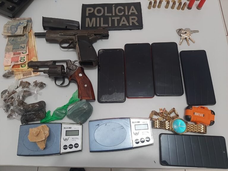 Homem é preso pela Rocam suspeito de tráfico de drogas e posse ilegal de arma de fogo em Itaituba, no PA