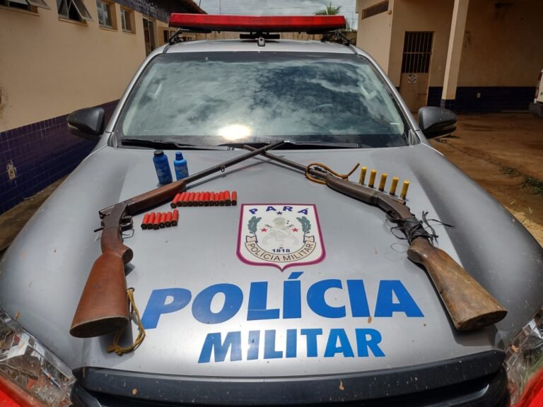 Duas pessoas foram detidas por ameaça e porte ilegal de arma de fogo em Placas, no PA