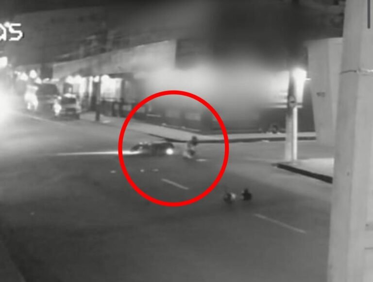 Câmera de segurança registra o momento da colisão que deixou duas jovens feridas em Itaituba