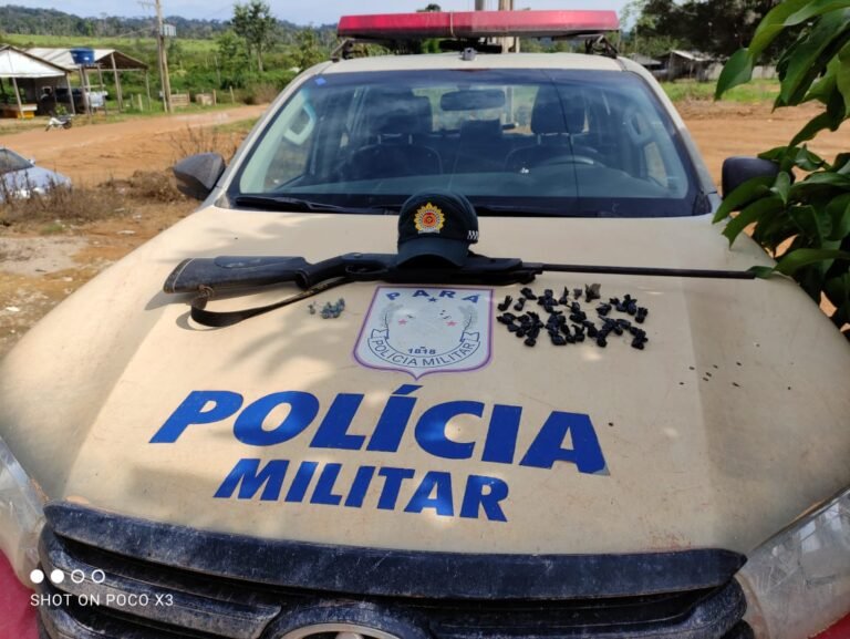 Em posse de arma adulterada, homem é preso suspeito de tráfico de drogas em garimpo de Itaituba