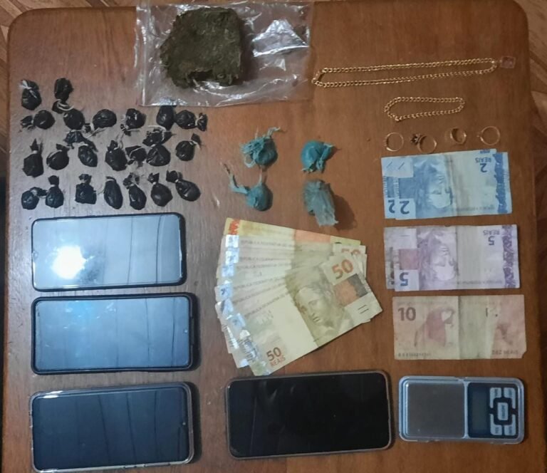 Casal é preso suspeito de tráfico de entorpecentes no Garimpo Patrocínio, em Itaituba