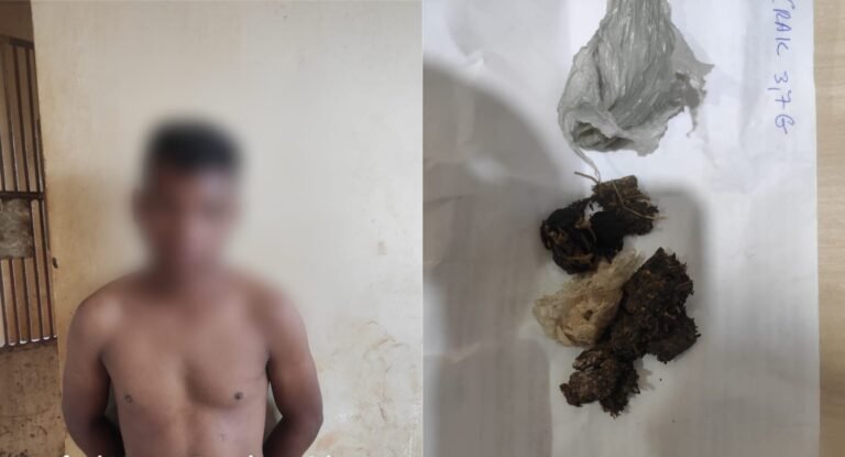 Prisão em flagrante por tráfico de entorpecentes em Jacareacanga