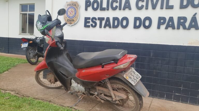 Motocicleta com adulteração na placa é apreendida pelo Detran, em Itaituba