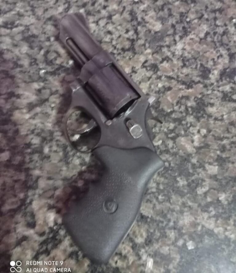 Uma arma de fogo foi apreendida no garimpo Tocantinzinho