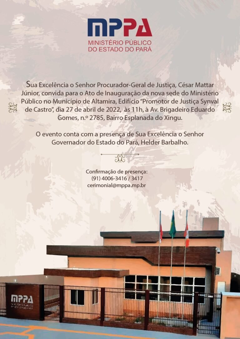 Nova sede do MPPA será inaugurada em Altamira, no PA