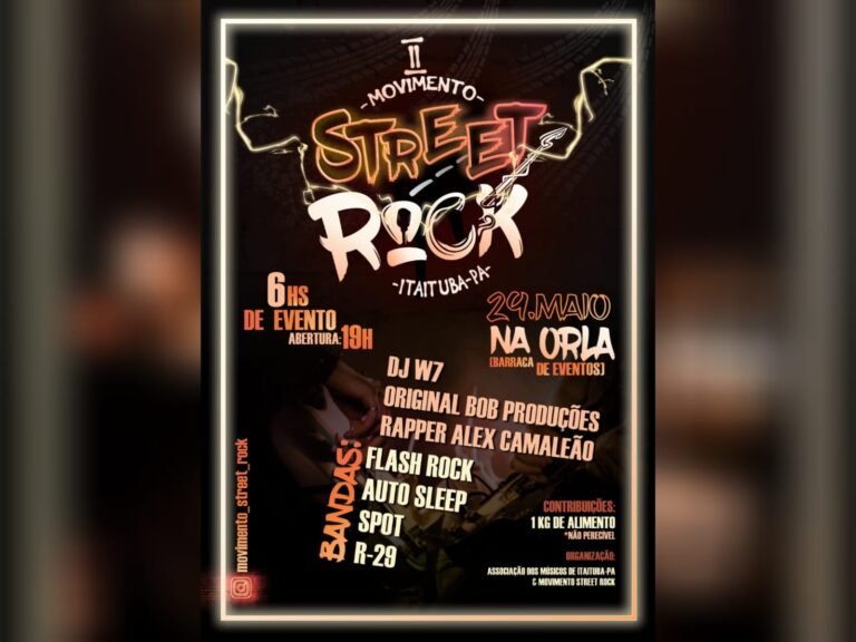 Vem aí o II Street Rock  em Itaituba, no PA