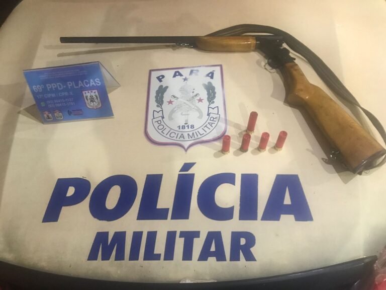 Homem é detido por posse ilegal e disparo de arma de fogo em Placas, no PA