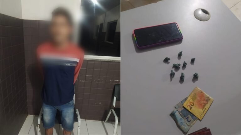 Homem é preso com drogas no bairro Piracanã em Itaituba PA