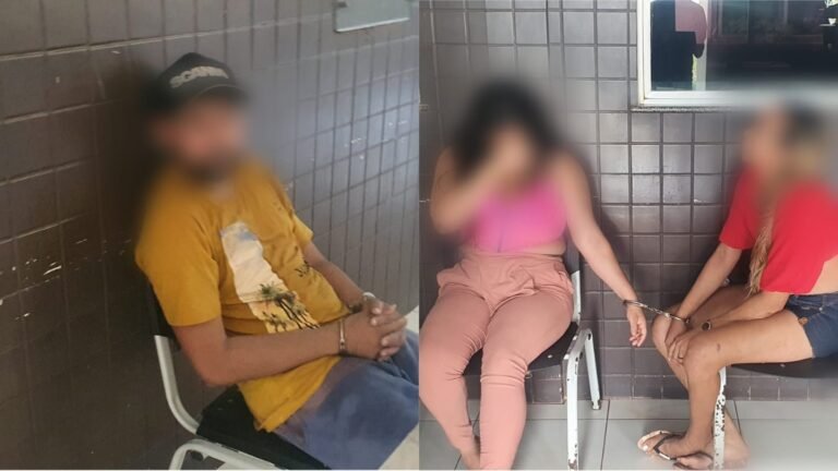 Trio é preso por suspeita de tráfico de drogas no Distrito de Miritituba, no PA