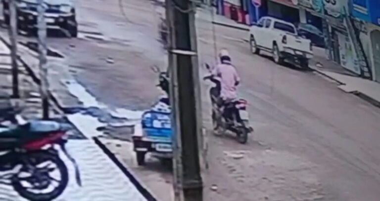 Ladrão de gás é flagrado por câmeras de segurança em Itaituba PA