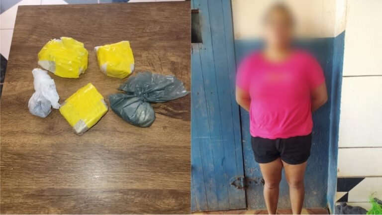 Mulher é presa por tráfico de drogas no Crepurizinho, região garimpeira de Itaituba PA
