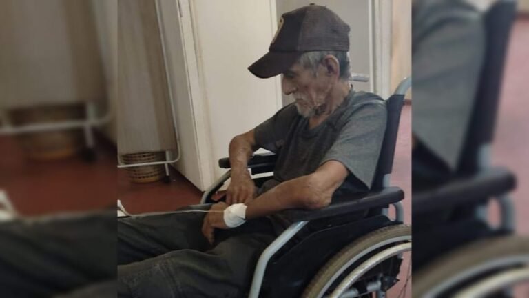 Moradores de Monte Alegre divulgam foto de idoso na tentativa de localizar seus familiares 