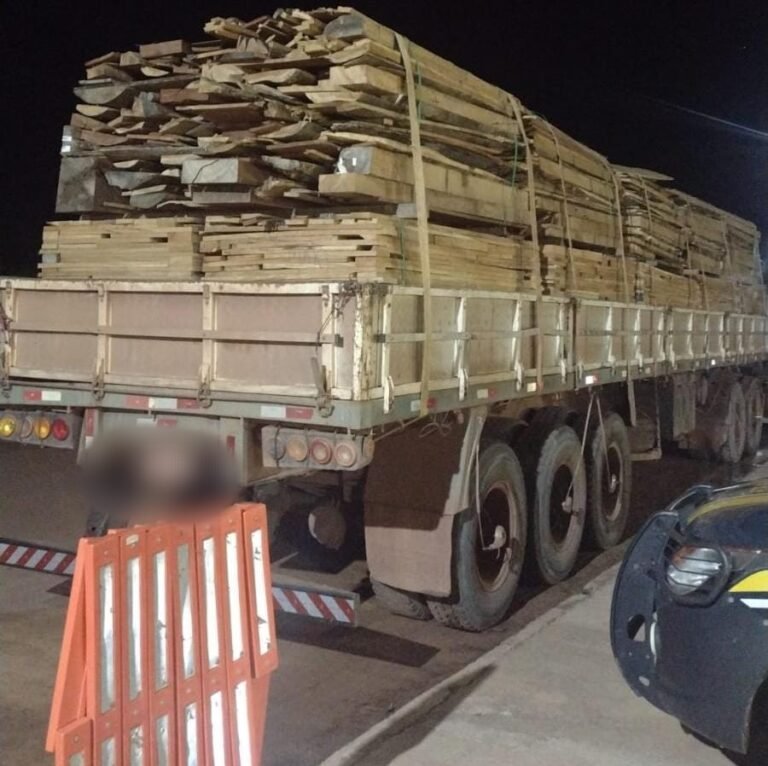PRF apreende madeira serrada sendo transportada sem licença válida em Itaituba PA