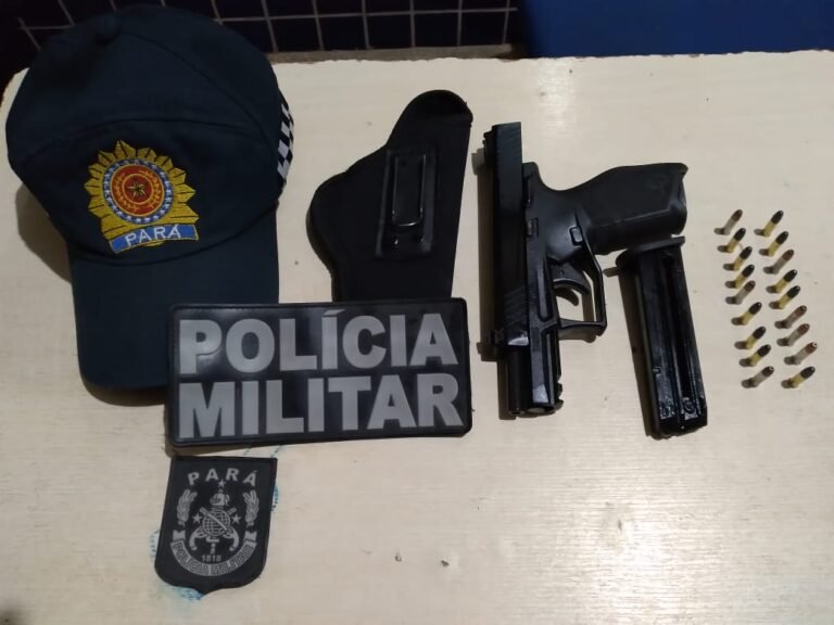 Pistola furtada de dentro de residência é recuperada pela PM em Castelo dos Sonhos 