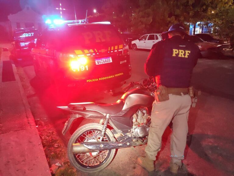 Motocicleta é recuperada em abordagem da PRF na BR 163