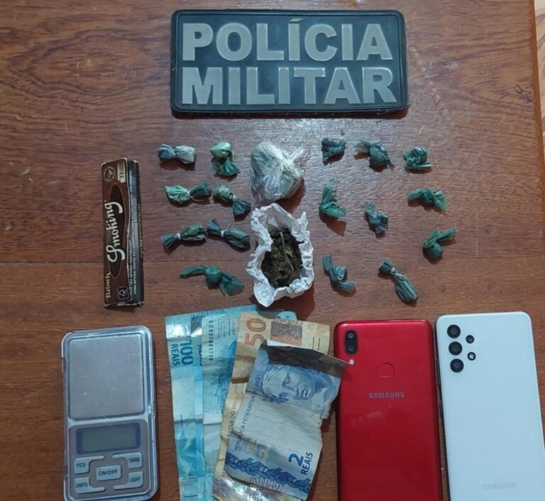 Casal é preso por tráfico de drogas no garimpo do Patrocínio