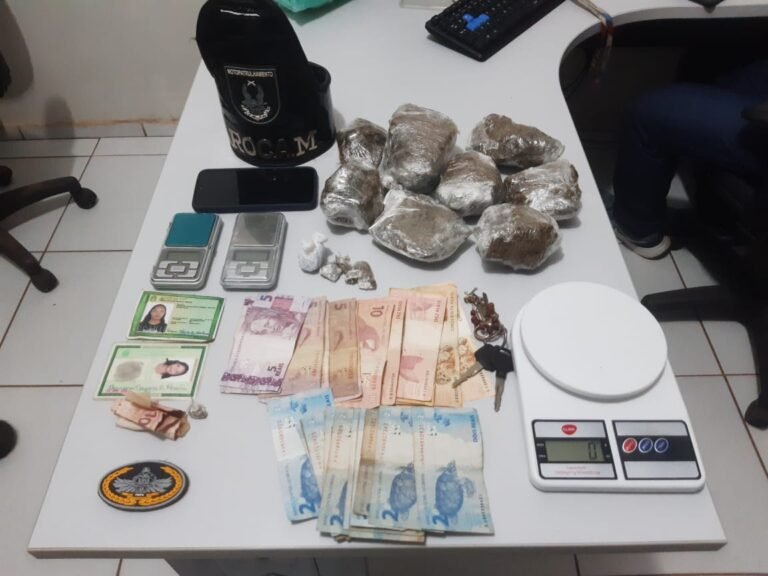 Mulher é presa em flagrante por tráfico de drogas no bairro Bom Jardim em Itaituba