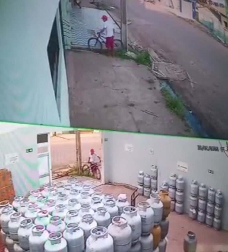 Vídeo: Homem tenta furtar botija de gás e é impedido por funcionário de Distribuidora em Itaituba PA
