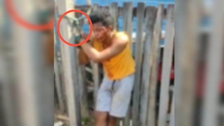 Vídeo: Acusado de furto é espancado e amarrado por populares no bairro Jardim das Araras em Itaituba, no PA