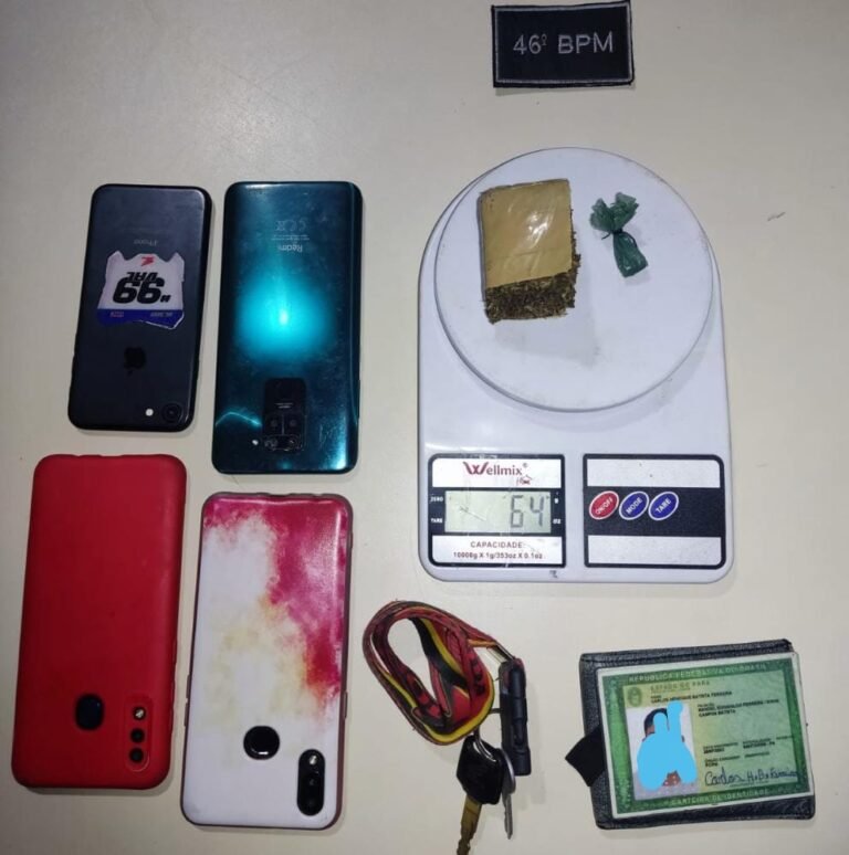  Jovem é preso em flagrante por tráfico de drogas em Novo Progresso