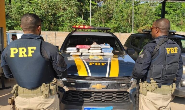PRF prende homem transportando   15 kg de Maconha em mala na BR 163