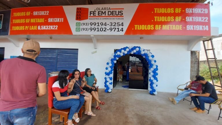 Olaria Fé em Deus inaugura um novo escritório na rodovia Transamazônica em Itaituba, no PA