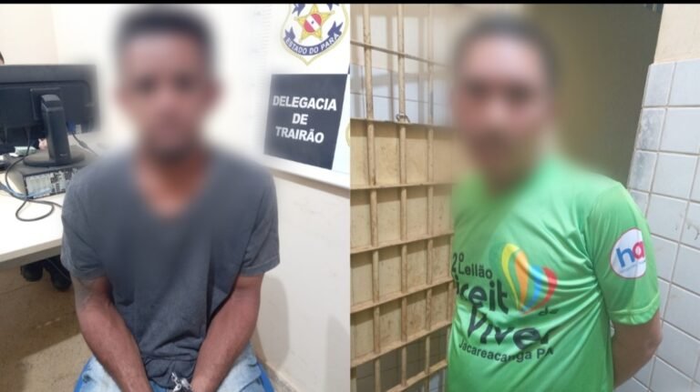 Dupla é presa suspeita de tráfico de drogas em Trairão, no PA