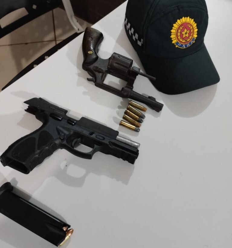 Dois homens foram detidos por porte ilegal de arma de fogo em Itaituba, no PA