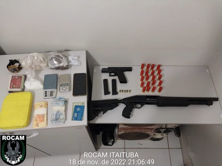 Três homens foram presos pela ROCAM e GTO em Itaituba, no PA