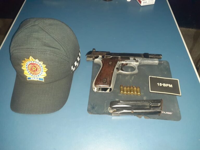 Homem é detido após efetuar disparos de arma de fogo em via pública