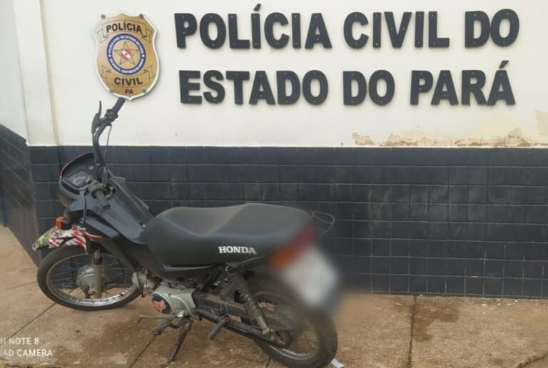 Motocicleta furtada é recuperada pela PM em Itaituba, no PA