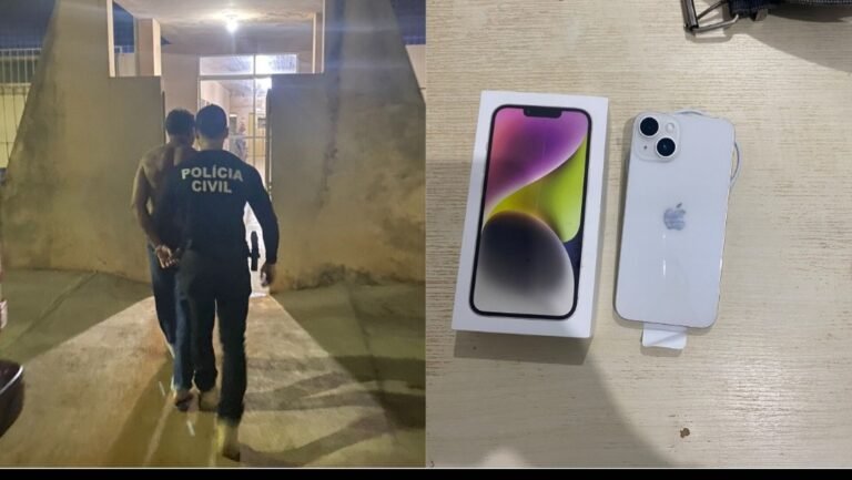 Vídeo: Homem é preso após furtar celular em loja