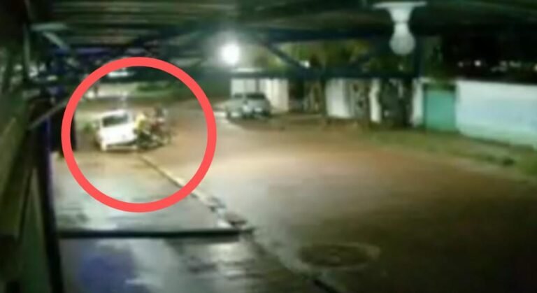 Vídeo: Motociclista se choca em veículo estacionado no bairro Jardim das Araras em Itaituba, no PA