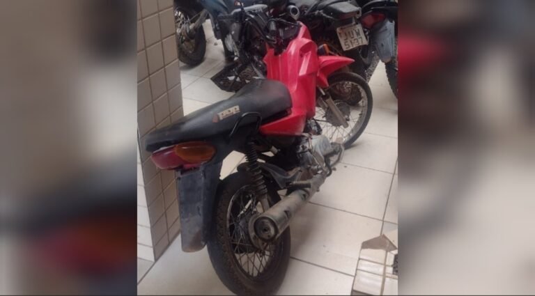 Motocicleta roubada é recuperada pela PM em Altamira, no PA