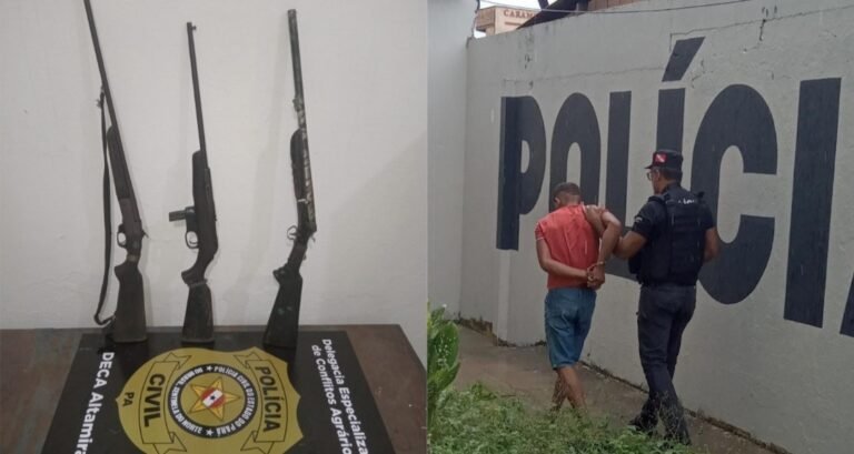 Policia prende homens por ameaça e posse de arma de fogo