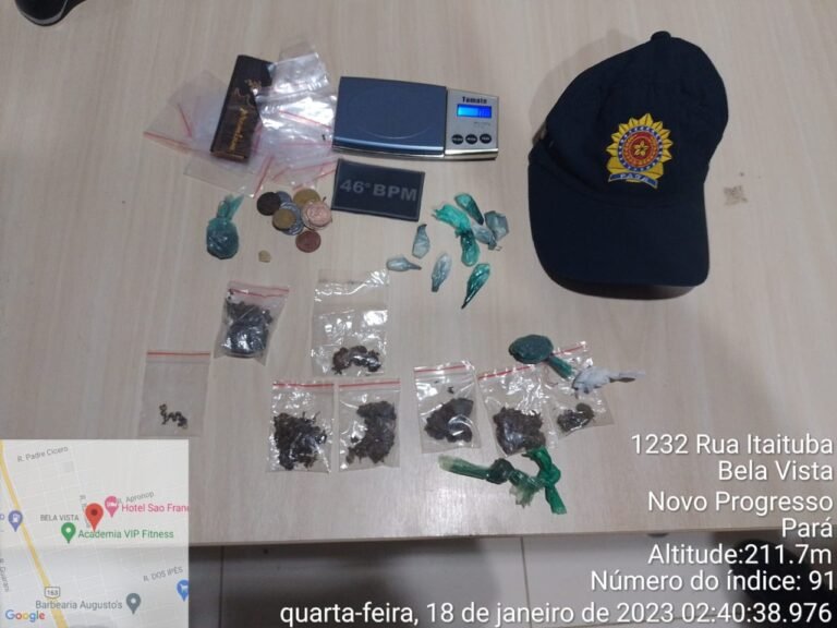 Homem é preso suspeito de tráfico de drogas em Novo Progresso, no PA