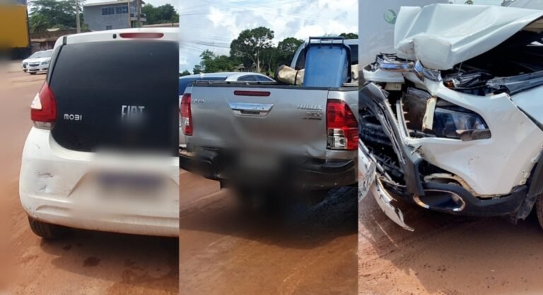 Três veículos se envolvem em acidente na BR-230 em Itaituba, no PA
