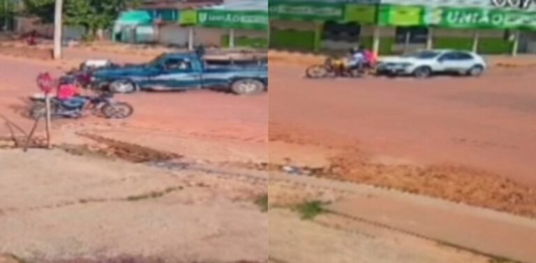 Dois acidentes são registrados em cruzamento no Bairro Santo Antônio em Itaituba, no PA