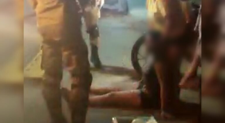 Mulher de 28 anos cai de moto no Bairro Piracanã em Itaituba, no PA