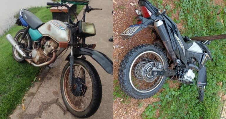 Duas motocicletas são recuperadas pela PM, em Novo Progresso